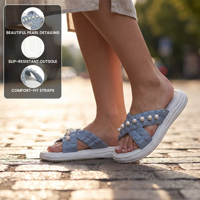 A-HA RESTWALK-2 SKy Blue Casual Slides For Women By Liberty