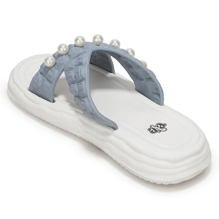 A-HA RESTWALK-2 SKy Blue Casual Slides For Women By Liberty