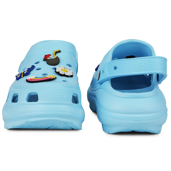 A-HA Sky Blue Slingback Clogs For Women PRL-3 By Liberty