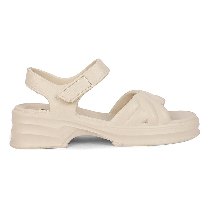 A-HA ULTRAWALKE Beige casual slides for women by Liberty