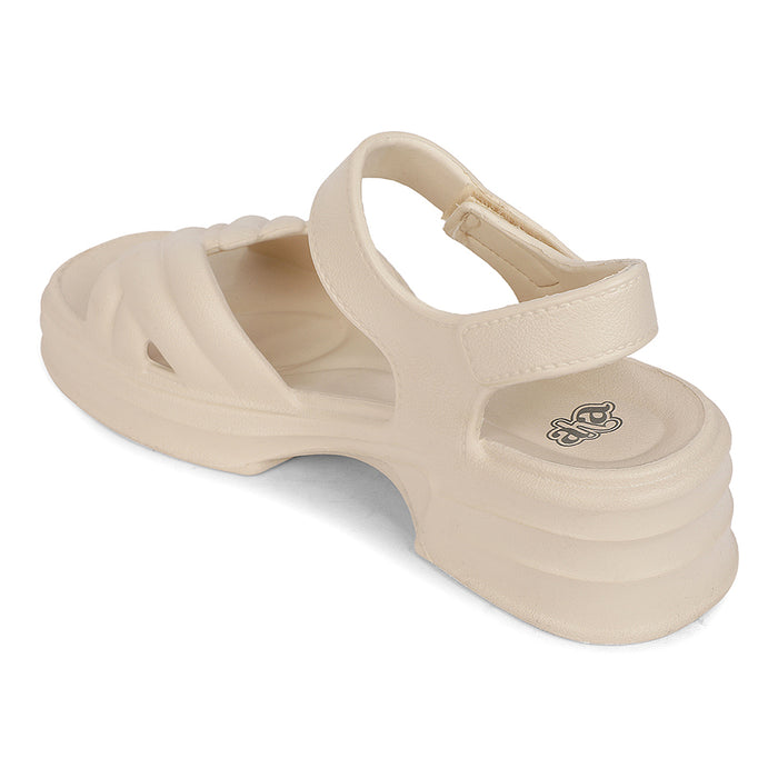 A-HA ULTRAWALKE Beige casual slides for women by Liberty