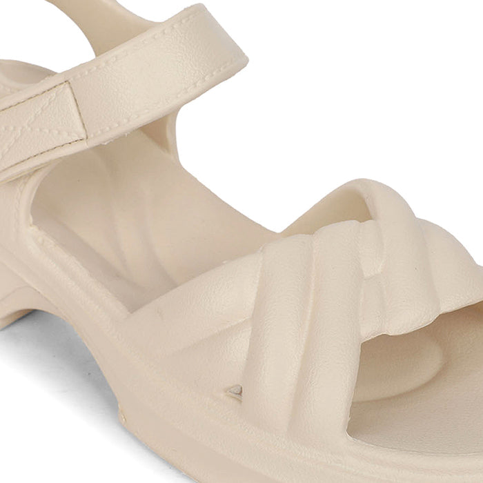 A-HA ULTRAWALKE Beige casual slides for women by Liberty