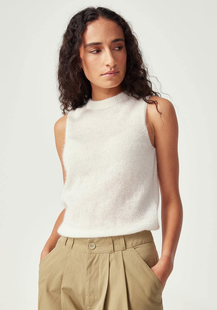 Afra Singlet - Alabaster