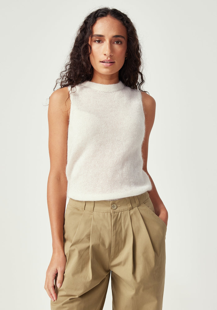 Afra Singlet - Alabaster