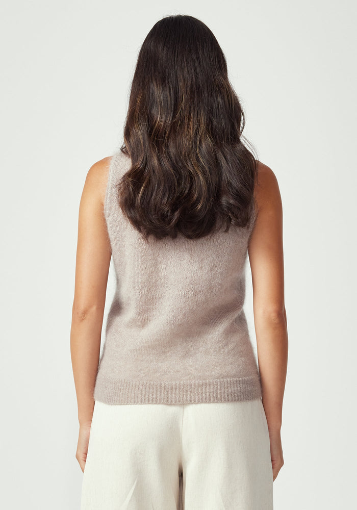 Afra Singlet - Natural Clay