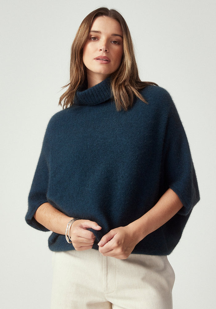 Air Cape Sweater - Deep Teal