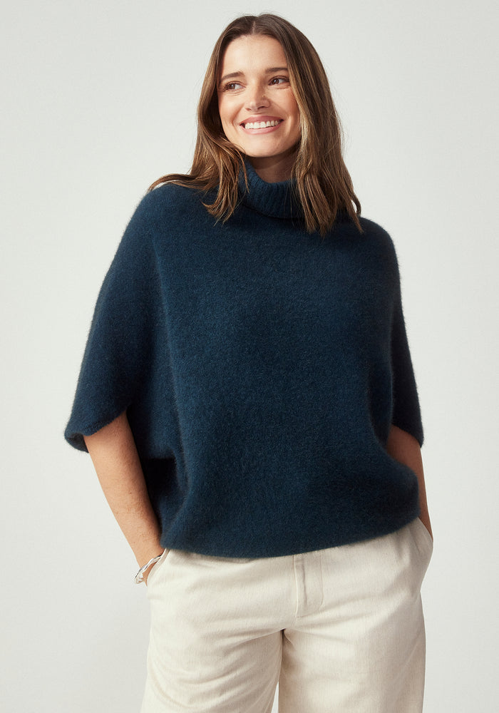 Air Cape Sweater - Deep Teal