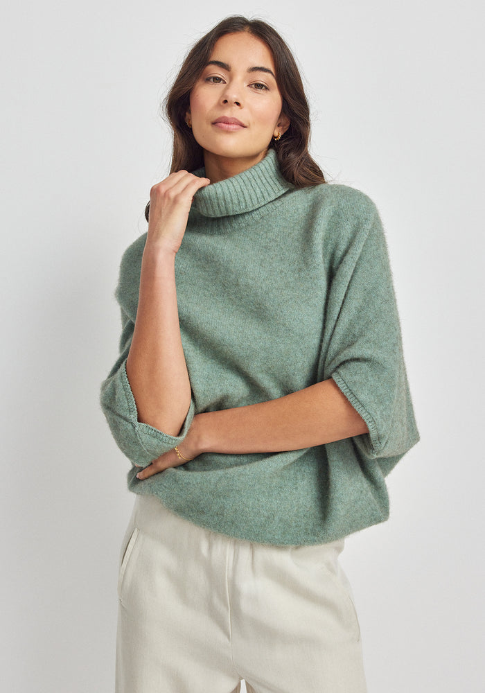 Air Cape Sweater - Eggshell