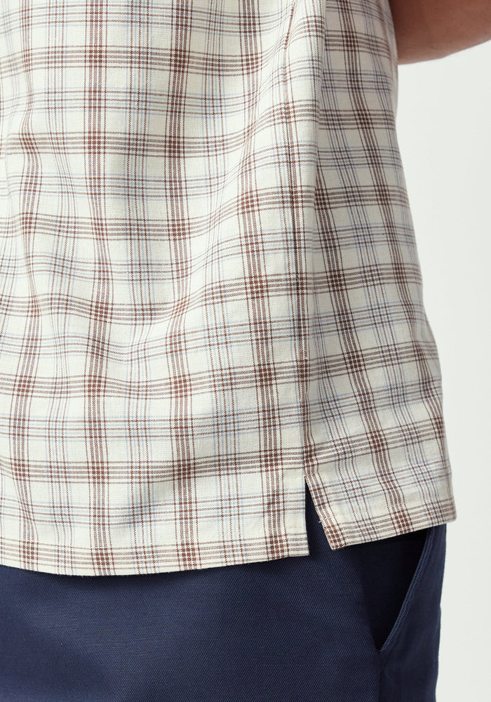 Andy Short Sleeve Shirt - Oak Check
