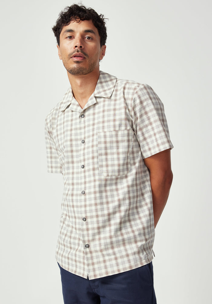 Andy Short Sleeve Shirt - Oak Check