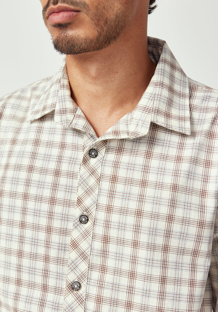 Archie Fitted Shirt - Oak Check