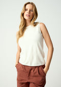 Arlee Singlet - White Linen