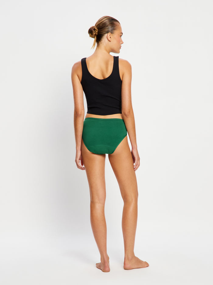 Basic Mid-Rise Brief Moderate Fir Green
