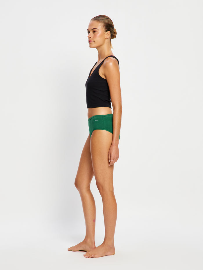Basic Mid-Rise Brief Moderate Fir Green