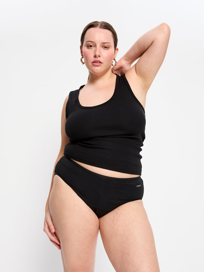 Basic Mid-Rise Brief Super Black