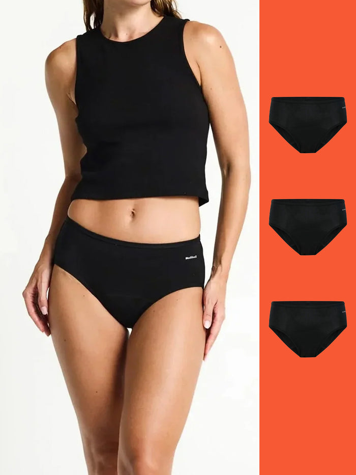 Basic Mid-Rise Super Black 3 Pack