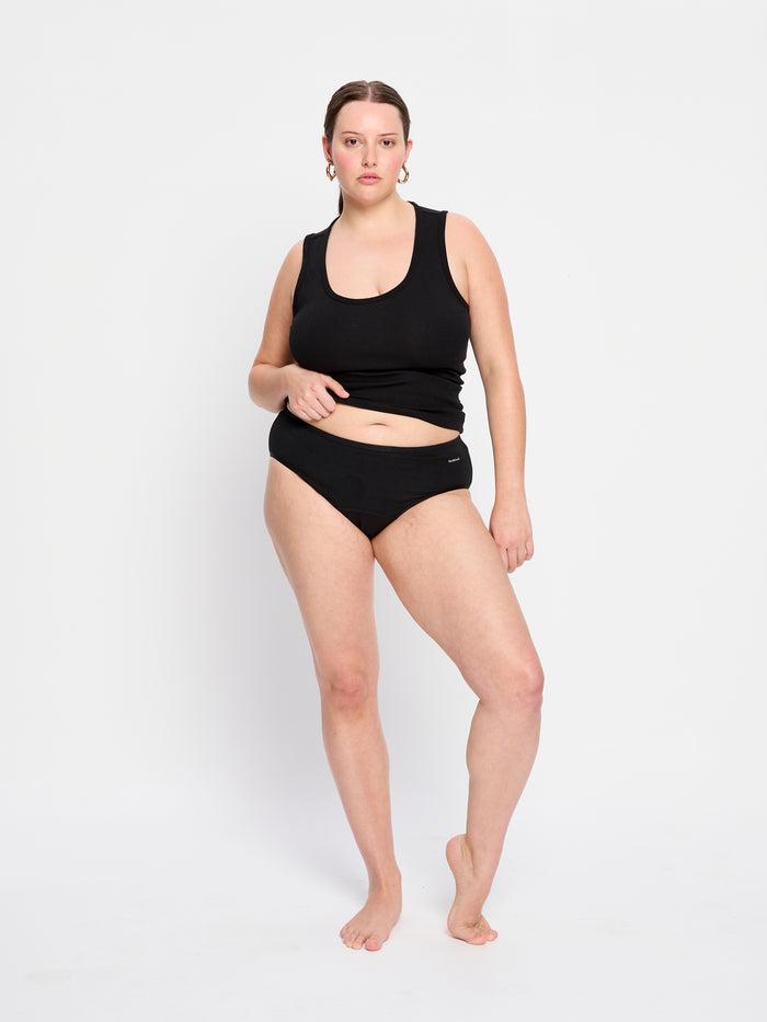 Basic Mid-Rise Super Black 3 Pack