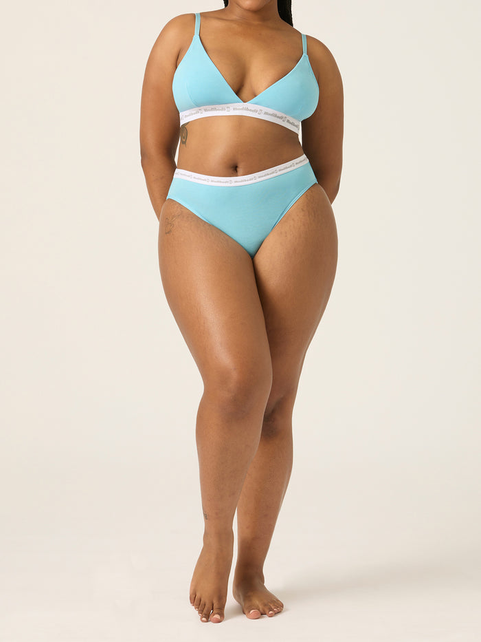 Basic Triangle Bralette Air Blue