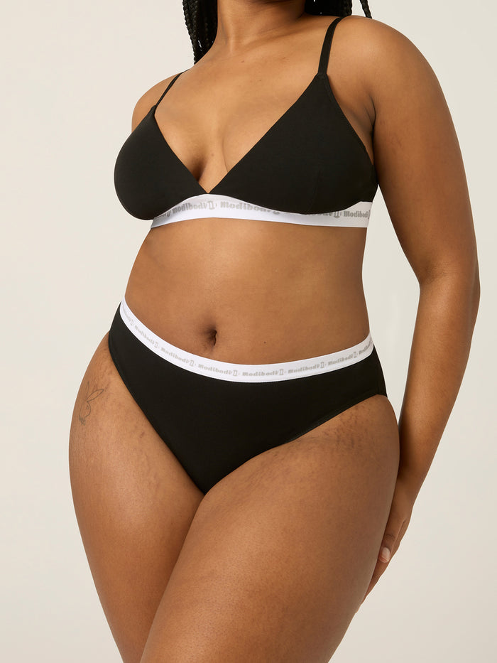 Basic Triangle Bralette Black