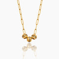 Engraved Multi Name Bead Necklace