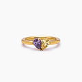 Forever Birthstone Heart Ring