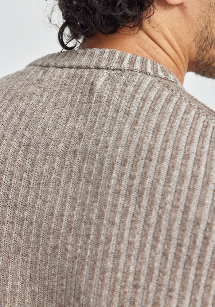 Carson Sweater - Totara/Ecru