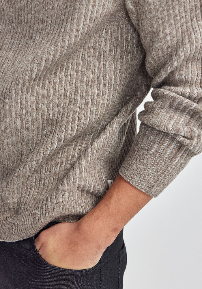 Carson Sweater - Totara/Ecru