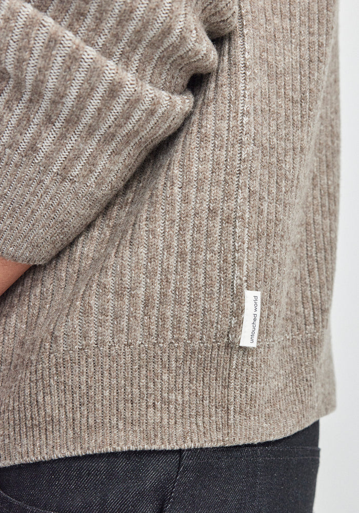 Carson Sweater - Totara/Ecru