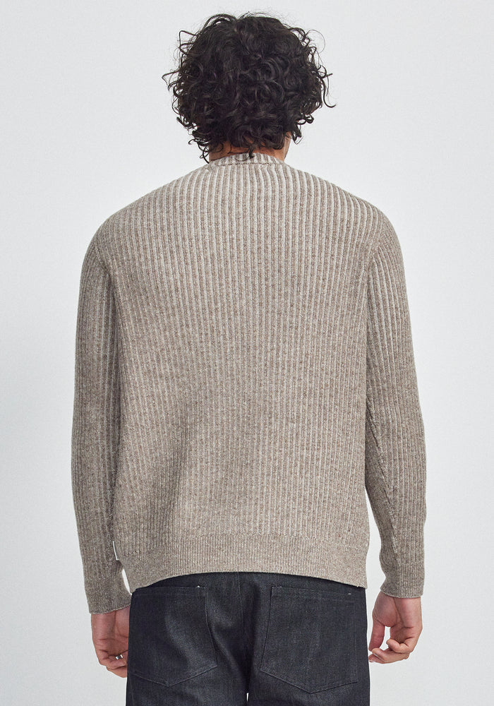 Carson Sweater - Totara/Ecru