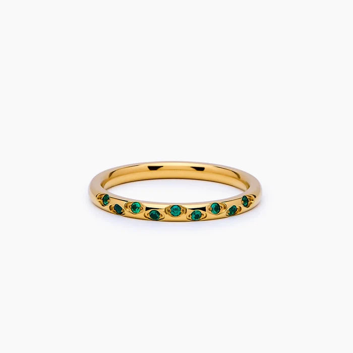 Celestial birthstone ring gold — Olivia Jewelry