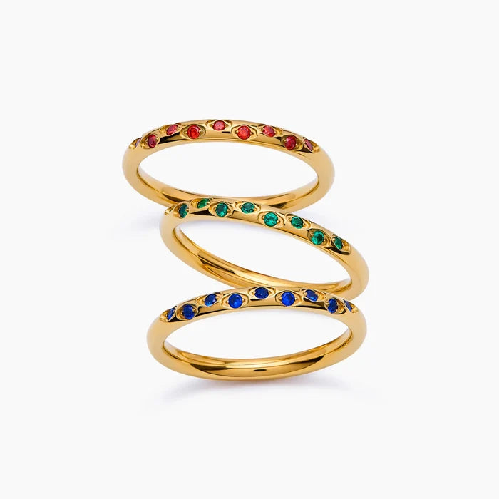 Personalised celestial ring lifestyle shot — Olivia Jewelry