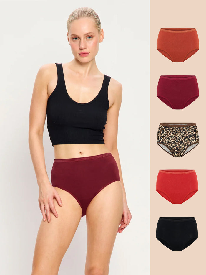 Classic Full Brief Everyday Pack Rich Truffle Multi