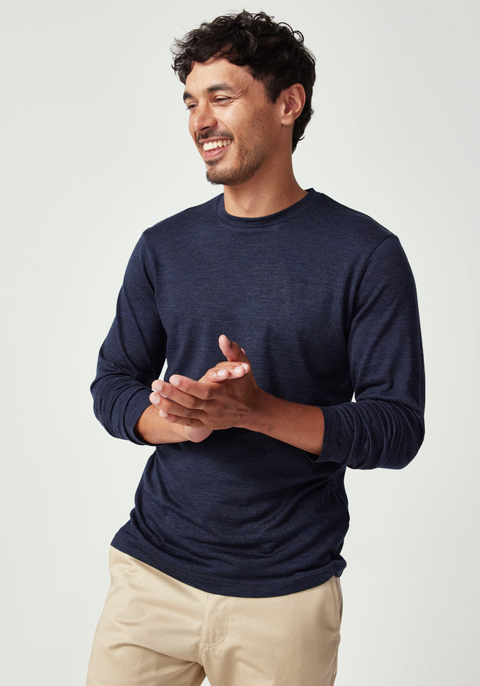 Classic Mountainsilk Crew - Dark Navy
