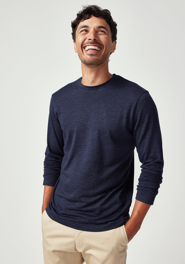 Classic Mountainsilk Crew - Dark Navy