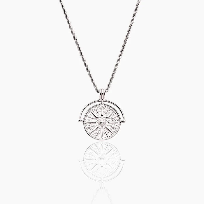 Compass Medallion Necklace
