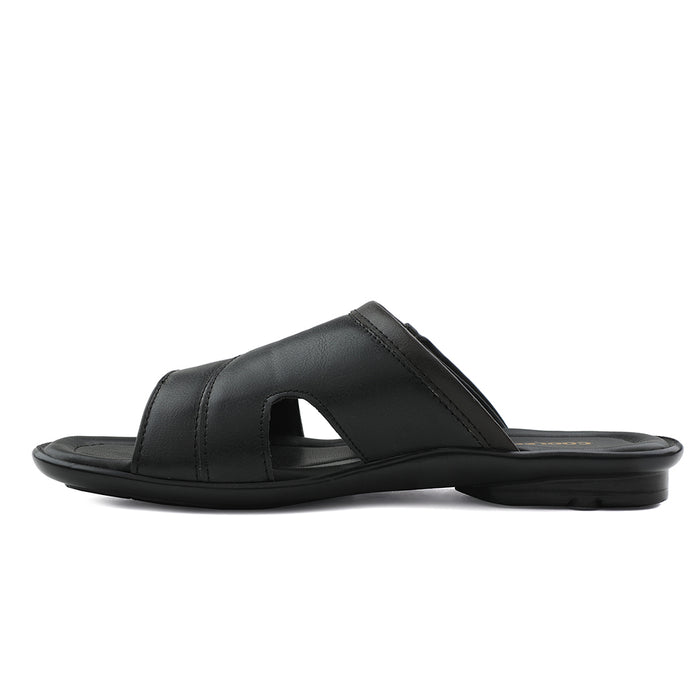 Coolers Black Casual Slipper For Men LIGHTER-2 By Liberty