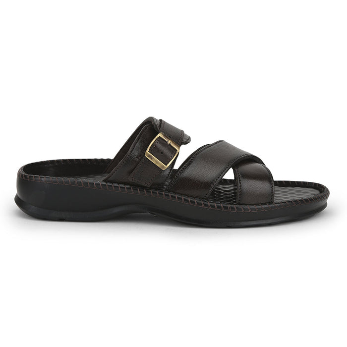 Coolers Casual (Brown) Slippers For Men STEAMER-3 By Liberty