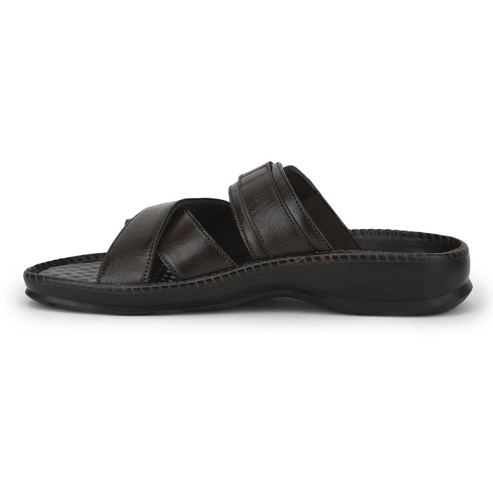 Coolers Casual (Brown) Slippers For Men STEAMER-3 By Liberty