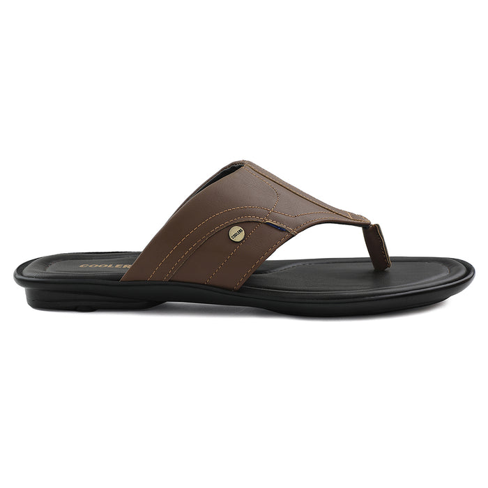 Coolers Tan Casual Slipper For Men LIGHTER-1 By Liberty