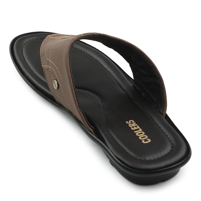 Coolers Tan Casual Slipper For Men LIGHTER-1 By Liberty