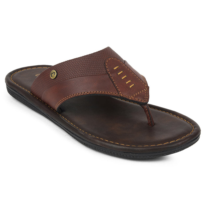Coolers Tan Casual Slipper For Mens AOL-13 By Liberty