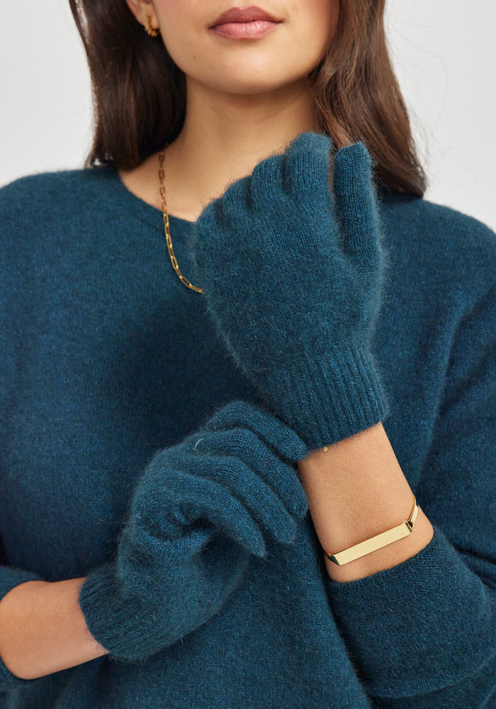 Cosy Gloves - Deep Teal