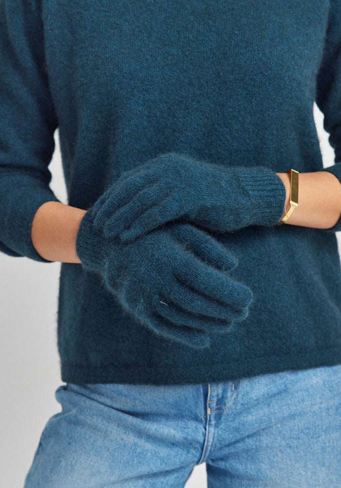 Cosy Gloves - Deep Teal