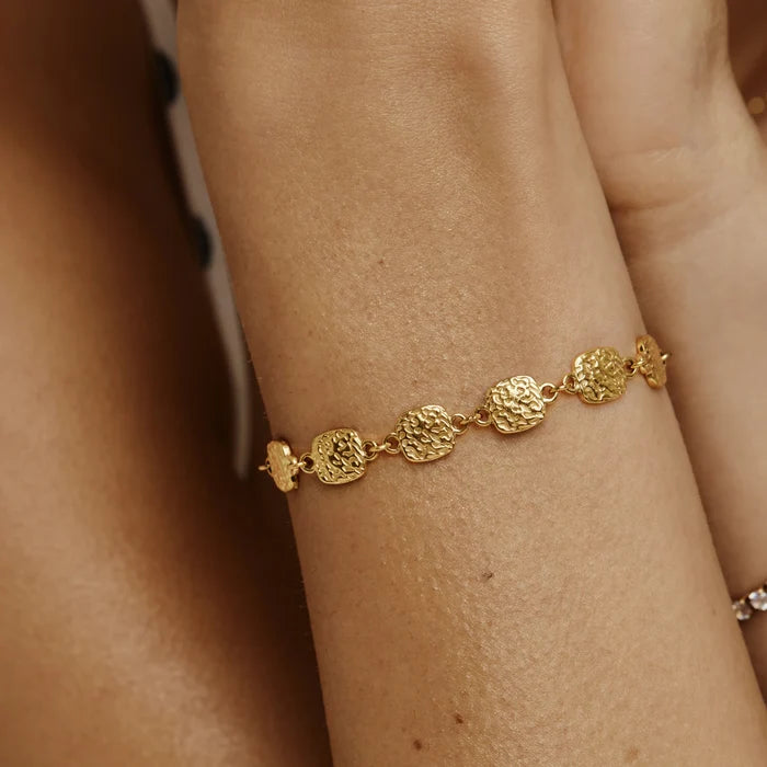 Crushed Disc Bracelet