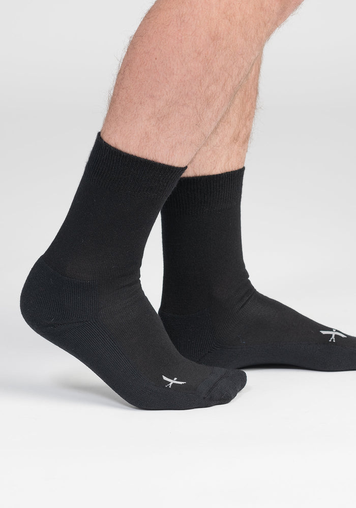 Cushion Sole Socks - Black