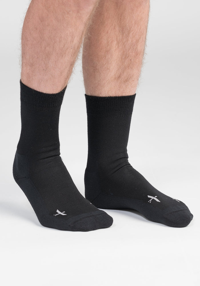 Cushion Sole Socks - Black
