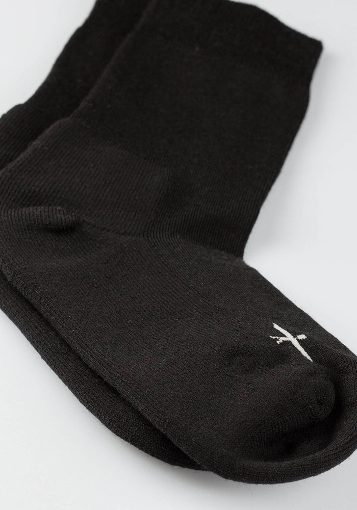 Cushion Sole Socks - Black