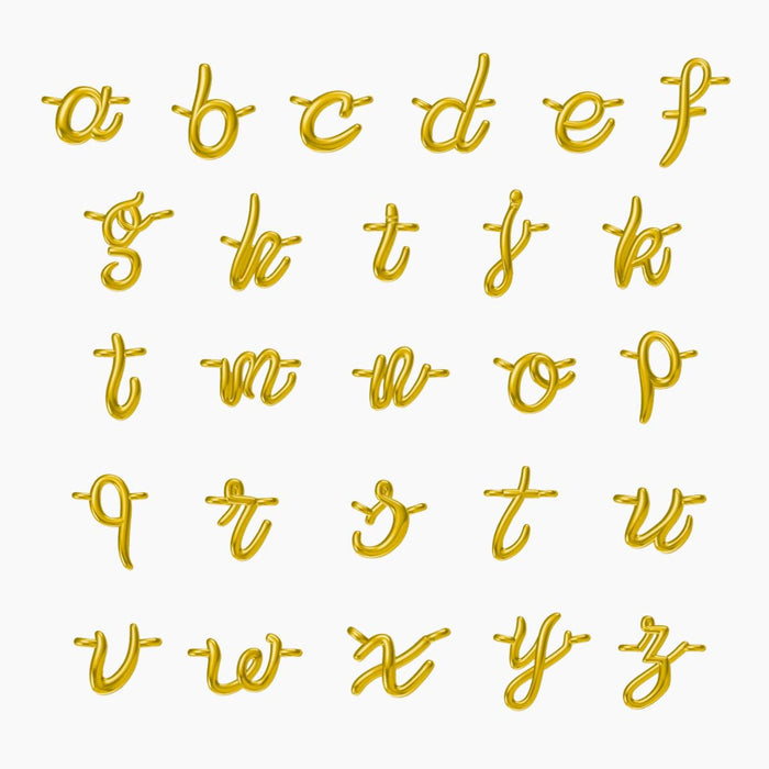 Dainty Cursive Initial Bracelet