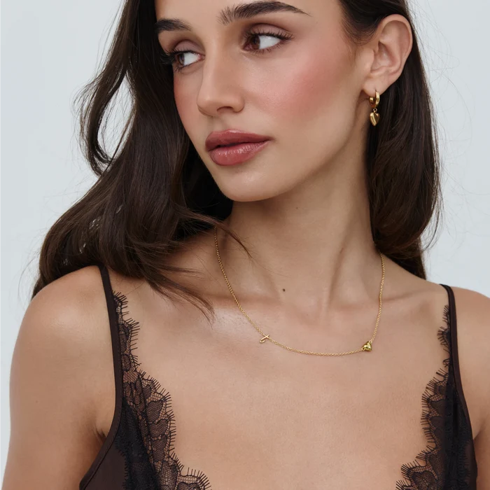 Dainty Cursive Initial Necklace