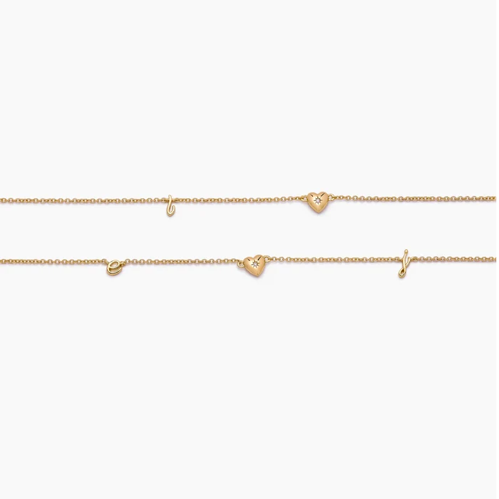 Dainty Cursive Initial Necklace